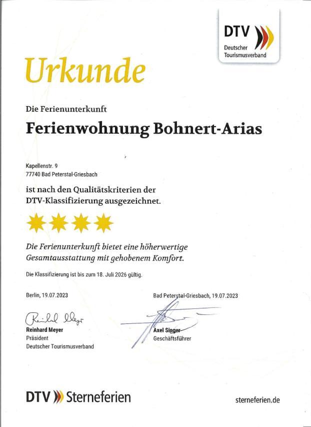 Ferienwohnung Bohnert-Arias 바트 페테르스탈-그리스바흐 외부 사진